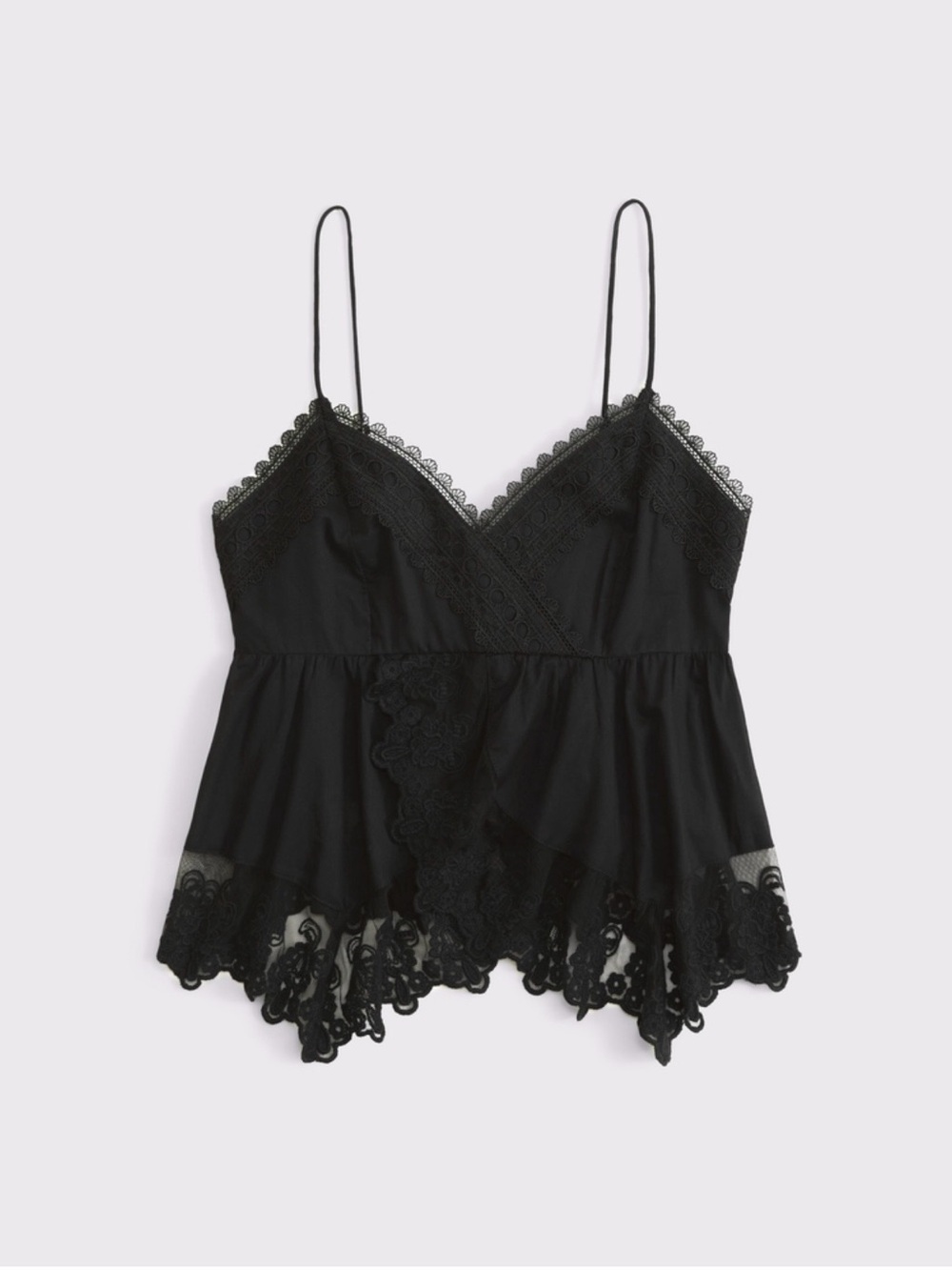 Abercrombie & Fitch Babydoll Lace Trim Cami